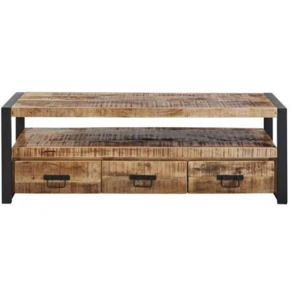 ide__tvmeubel_sohoto__mas_0.webp IDE - TV-Meubel Sohoto - Massief - Mangohout - 150x50x45cm | Belga Meubelen Discount