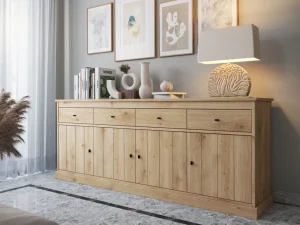 JAD - Dressoir Valencia - Warme Eik- 225x50x90cm | Belga Meubelen Sale