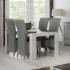 JAD - Eettafel Tom - Grijze Eik/Marmer look - 180x78x100cm | Belga Meubelen Discount