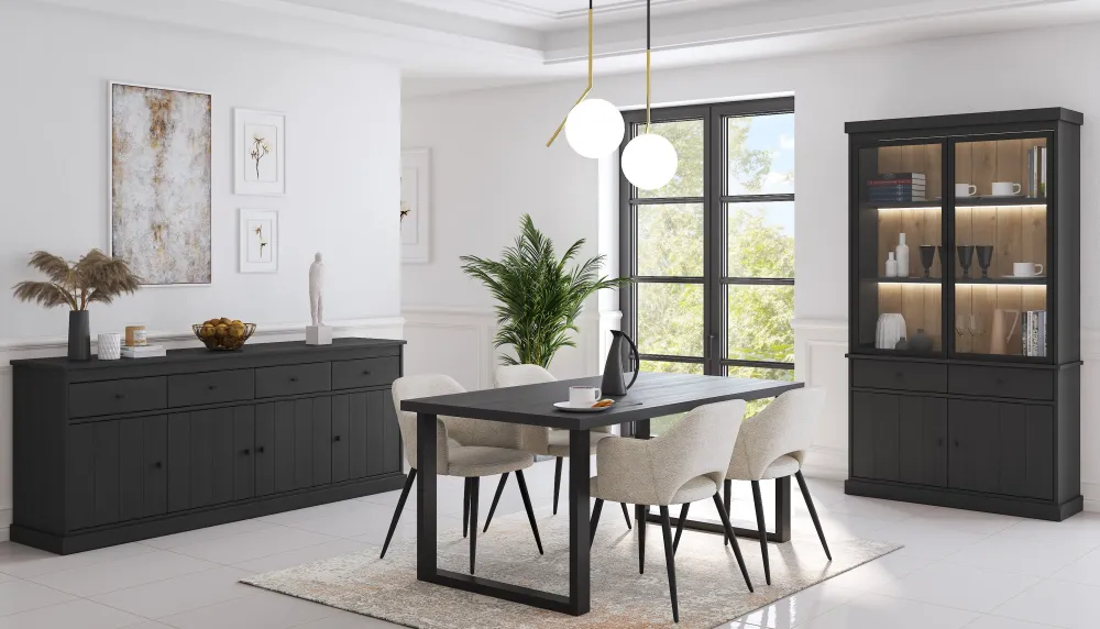jad__eettafel_valencia__z_0.webp JAD - Eettafel Valencia - Zwart - 180x98x78cm | Belga Meubelen Hot