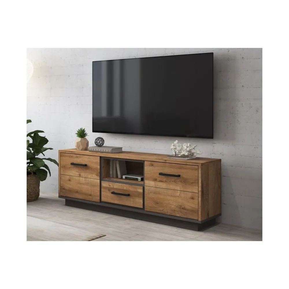 jad__tv_meubel_pascal__tr_0.webp JAD - TV Meubel Pascal - Tropische Eik - 152x58x40cm | Belga Meubelen Online