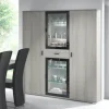 JAD - Vitrine Michael - Girjze Eik - 135x170x40cm | Belga Meubelen New