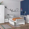 Kleerkast Tempo - 2 deuren - Wit - 100x55x195cm | Belga Meubelen Hot