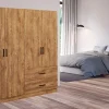 Kleerkast Wilson - Denver eik decor - 2 schuiven - 160x180x40cm | Belga Meubelen Clearance