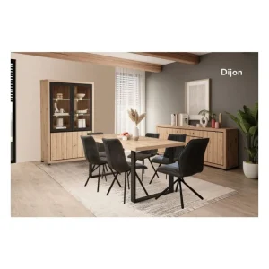 KTD - Eetkamer Dijon - 3-delige set - Warme Eik | Belga Meubelen Discount