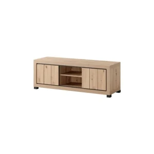 KTD - TV-Meubel Dijon - Gebleekte Eik - 145x53x45cm | Belga Meubelen Outlet