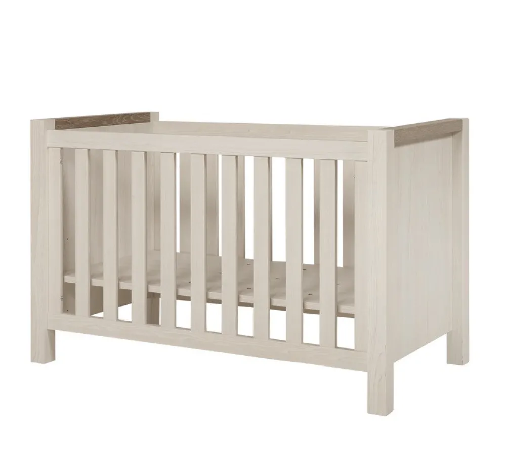 meubar__babybed_york___bb_0.webp Meubar - Babybed York - BB1 - K467 - Lariks/Kristal eik licht bruin - 133x85x70cm | Belga Meubelen Online