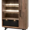 Meubar - Barkast Trentino - V6 - K677 - Golden oak/Matt black - 131x167x50cm | Belga Meubelen Outlet