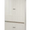 Meubar - Barkast York - BAR1 - K467 - Lariks/Kristal eik licht bruin - 122x222x50cm | Belga Meubelen Sale