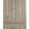 Meubar - Barkast York - BAR1 - K550 - Crystal oak light - 122x222x50cm | Belga Meubelen Fashion