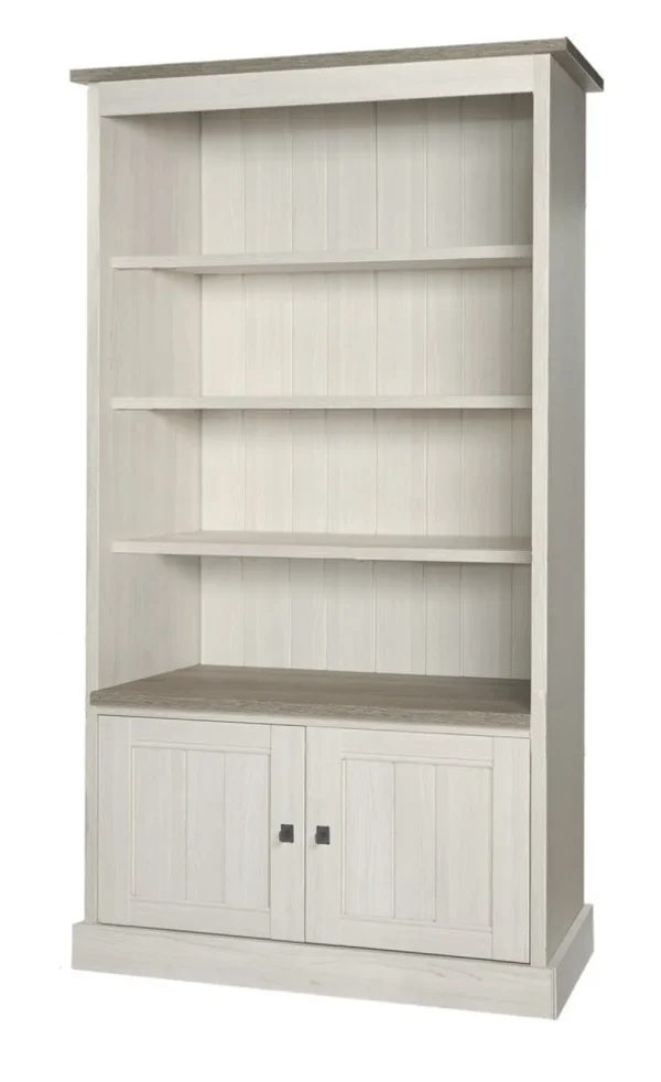 Meubar - Barkast York - BAR2 - K467 - Lariks/Kristal eik licht bruin - 122x222x50cm | Belga Meubelen Fashion