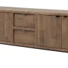 Meubar - Dressoir Jaipur - DR6 - K671 - Old teak/Matt black - 232x77x50cm | Belga Meubelen New