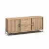 Meubar - Dressoir Moderna - DR7 - K545 - Millenium Eik - 218x87x49cm | Belga Meubelen Clearance