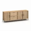 Meubar - Dressoir Moderna - DR6 - K545 - Millenium Eik - 236x87x49cm | Belga Meubelen Hot