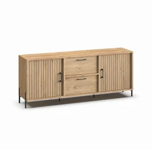 Meubar - Dressoir Moderna - DR8 - K545 - Millenium Eik - 183x87x49cm | Belga Meubelen Online