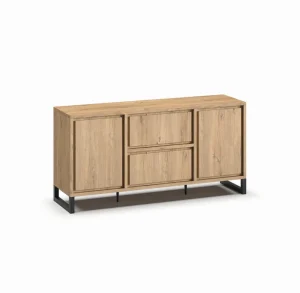 Meubar - Dressoir Natural - DR3 - K545 - Millenium Eik - 180x89x49cm | Belga Meubelen Online