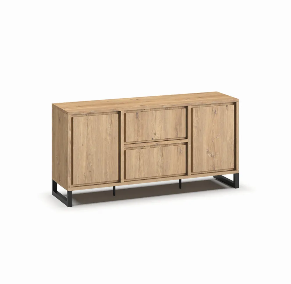 meubar__dressoir_natural__0.webp Meubar - Dressoir Natural - DR3 - K545 - Millenium Eik - 180x89x49cm | Belga Meubelen Online
