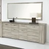 Meubar - Dressoir Stone - DR1 - K437 - Spint eik grijs/Marmer - 251x86x50cm | Belga Meubelen Fashion
