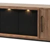 Meubar - Dressoir Trentino - DR8 - K677 - Golden oak/Matt black - 193x83x50cm | Belga Meubelen Discount