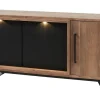 Meubar - Dressoir Trentino - DR9 - K677 - Golden oak/Matt black - 175x83x50cm | Belga Meubelen Best