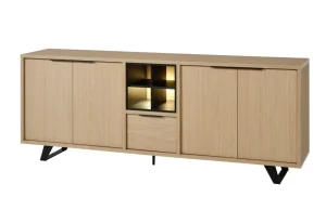 Meubar - Dressoir Veneto - DR7 - K726 - Elegant oak/Elegant black - 208x92x50cm | Belga Meubelen Best