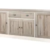 Meubar - Dressoir York - DR2 - K499 - Lariks/Kristal eik licht bruin - 216x90x50cm | Belga Meubelen Outlet