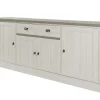 Meubar - Dressoir York - DR2 - K467 - Lariks/Kristal eik licht bruin - 216x90x50cm | Belga Meubelen Sale