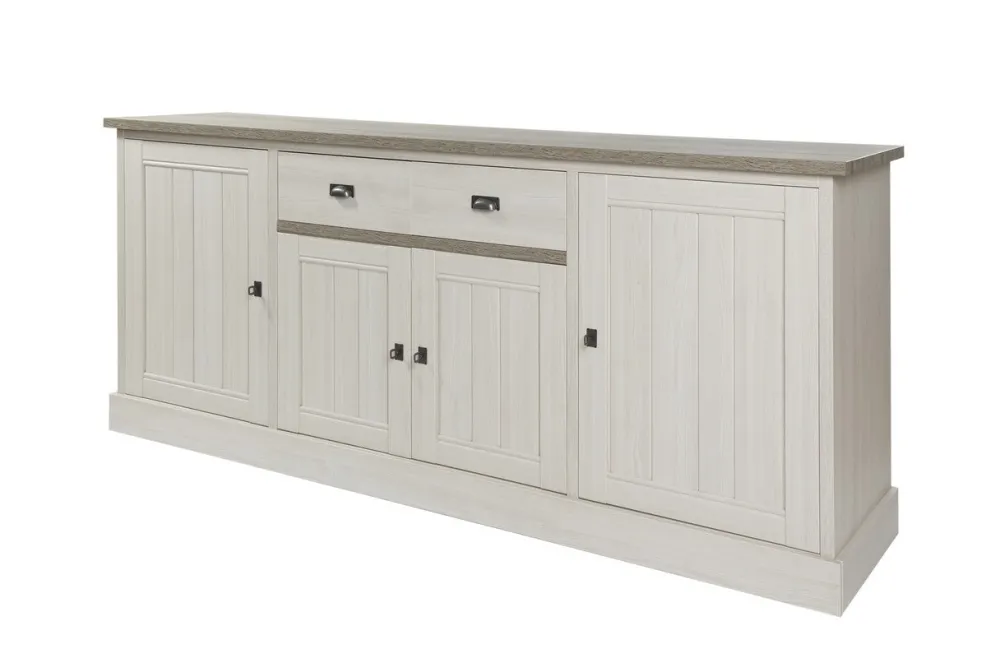 meubar__dressoir_york___d_0-4.webp Meubar - Dressoir York - DR2 - K467 - Lariks/Kristal eik licht bruin - 216x90x50cm | Belga Meubelen Sale