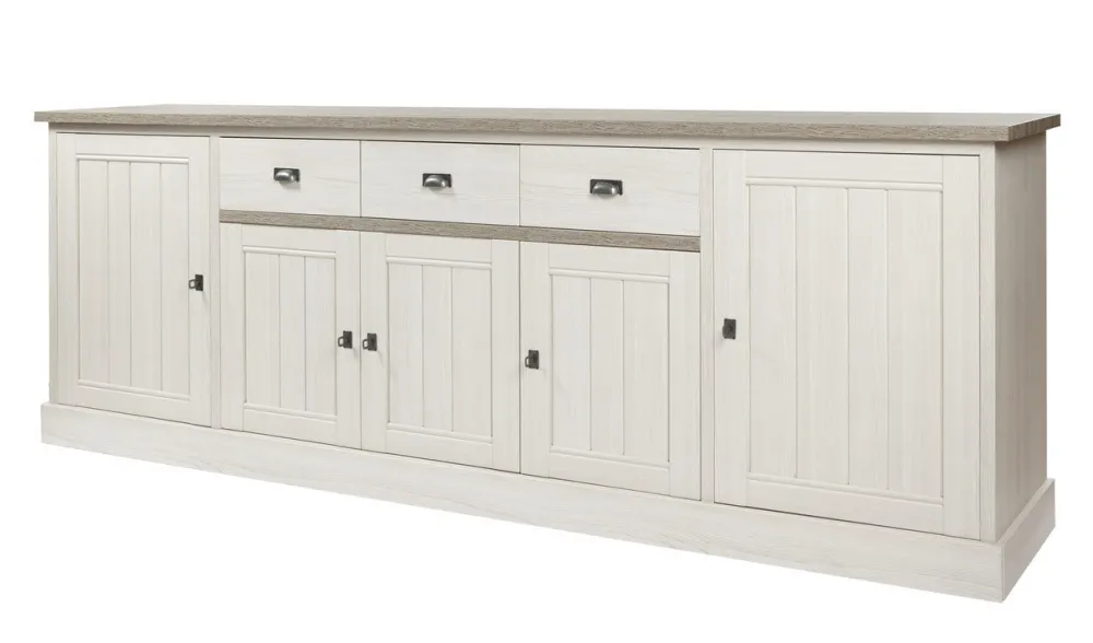 meubar__dressoir_york___d_0-5.webp Meubar - Dressoir York - DR1 - K467 - Lariks/Kristal eik licht bruin - 259x90x50cm | Belga Meubelen Outlet