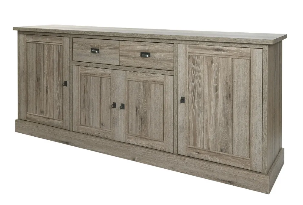meubar__dressoir_york___d_0-7.webp Meubar - Dressoir York - DR2 - K550 - Crystal oak light - 216x90x50cm | Belga Meubelen Online