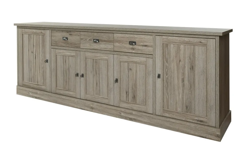 meubar__dressoir_york___d_0-8.webp Meubar - Dressoir York - DR1 - K550 - Crystal oak light - 259x90x50cm | Belga Meubelen Fashion