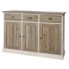 Meubar - Dressoir York - HB3 - K499 - Lariks/Kristal eik licht bruin - 172x112x50cm | Belga Meubelen Clearance