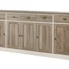Meubar - Dressoir York - HB1 - K499 - Lariks/Kristal eik licht bruin - 259x112x50cm | Belga Meubelen Best