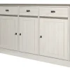 Meubar - Dressoir York - HB3 - K467 - Lariks/Kristal eik licht bruin - 172x112x50cm | Belga Meubelen Online