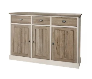 Meubar - Dressoir York - HB3 - K499 - Lariks/Kristal eik licht bruin - 172x112x50cm | Belga Meubelen Clearance