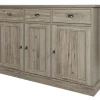 Meubar - Dressoir York - HB3 - K550 - Crystal oak light - 172x112x50cm | Belga Meubelen Hot