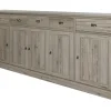 Meubar - Dressoir York - HB1 - K550 - Crystal oak light - 259x112x50cm | Belga Meubelen Fashion