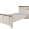 Meubar - Eenpersoonsbed hoog York - LB90HK - K467 - Lariks/Kristal eik licht bruin - 90x104x200cm | Belga Meubelen Sale