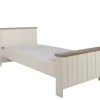 Meubar - Eenpersoonsbed laag York - LB90LK - K467 - Lariks/Kristal eik licht bruin - 90x89x200cm | Belga Meubelen Sale