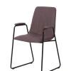 Meubar - Eetkamerstoel Amo - STSAMO-K028-PRU05 (min per2) - Kunstleder - Taupe - 57x88x55cm | Belga Meubelen Discount