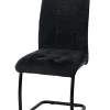Meubar - Eetkamerstoel Kwadro - STKWADRO-K028-R016 (min per2) - Boucle - Stof - Antraciet - 45x96x59cm | Belga Meubelen Clearance