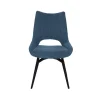 Meubar - Eetkamerstoel Monaco - STMONACO-K028-C302 (min per 2) - Stof - Jeans blauw - 64x94x54cm | Belga Meubelen Clearance