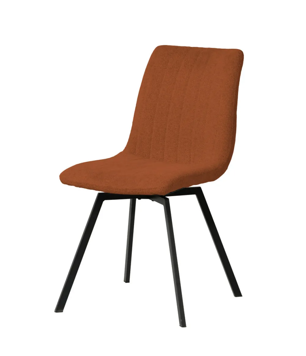 meubar__eetkamerstoel_pur_0-4.webp Meubar - Eetkamerstoel Puro - STPURO-K028-R044 (min per2) - Boucle - Stof - Roestbruin - 46x85x62cm | Belga Meubelen New