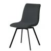 Meubar - Eetkamerstoel Puro - STPURO-K028-R016 (min per2) - Boucle - Stof - Antraciet - 46x85x62cm | Belga Meubelen New