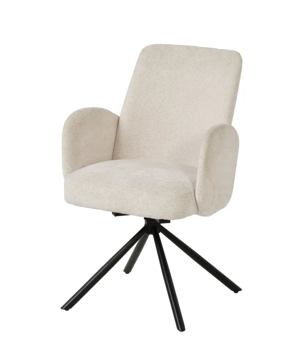 meubar__eetkamerstoel_tos_0-12.webp Meubar - Eetkamerstoel Tosca 2 - STTOSCA2-K028-R022 (min per2) - Boucle - Stof - Wit - 58x87x62cm | Belga Meubelen Clearance