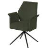 Meubar - Eetkamerstoel Trieste - STTRIESTE-K028-R078 (min per2) - Boucle - Stof - Groen - 64x92x62cm | Belga Meubelen Outlet