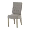 Meubar - Eetkamerstoel York - STYORK-K550-FIN90 (min per2) - Stof - Bruin - 44x98x58cm | Belga Meubelen New