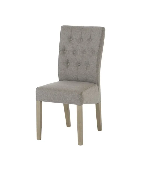 Meubar - Eetkamerstoel York - STYORK-K550-FIN90 (min per2) - Stof - Bruin - 44x98x58cm | Belga Meubelen New