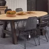 Meubar - Eettafel Alcatraz, Lovina of Olivia - TOV23KM50-K028-K660BL - Oranje Teakhout - 225x72x120cm | Belga Meubelen Clearance