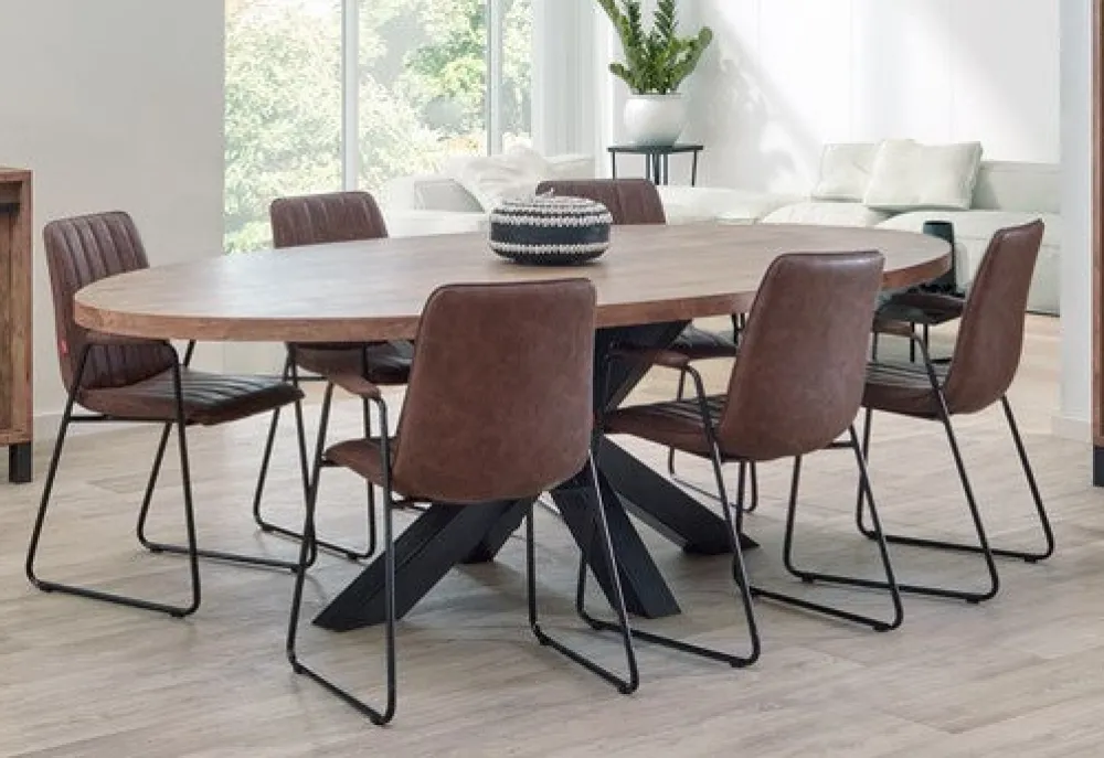 meubar__eettafel_alcatraz_0-12.webp Meubar - Eettafel Alcatraz, Jaipur of Trentino - T23MM80-K028-K660 - Old teak - 226x76x100cm | Belga Meubelen Best
